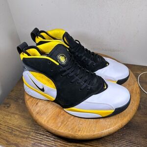 Nike Air Huarache 64 Elite Black White Yellow Shoes 313386-102 Mens 12